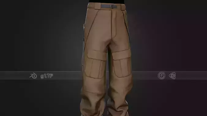 Brown Snowboard Pants Style 3