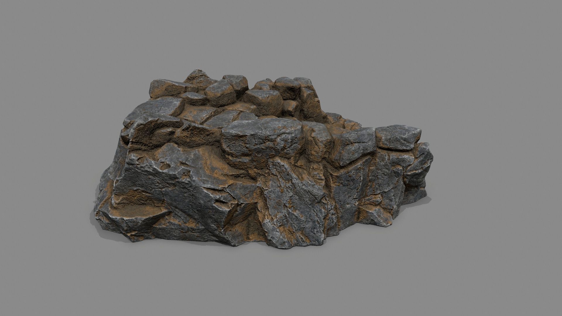 Old Stairs Low-poly 3D model_9