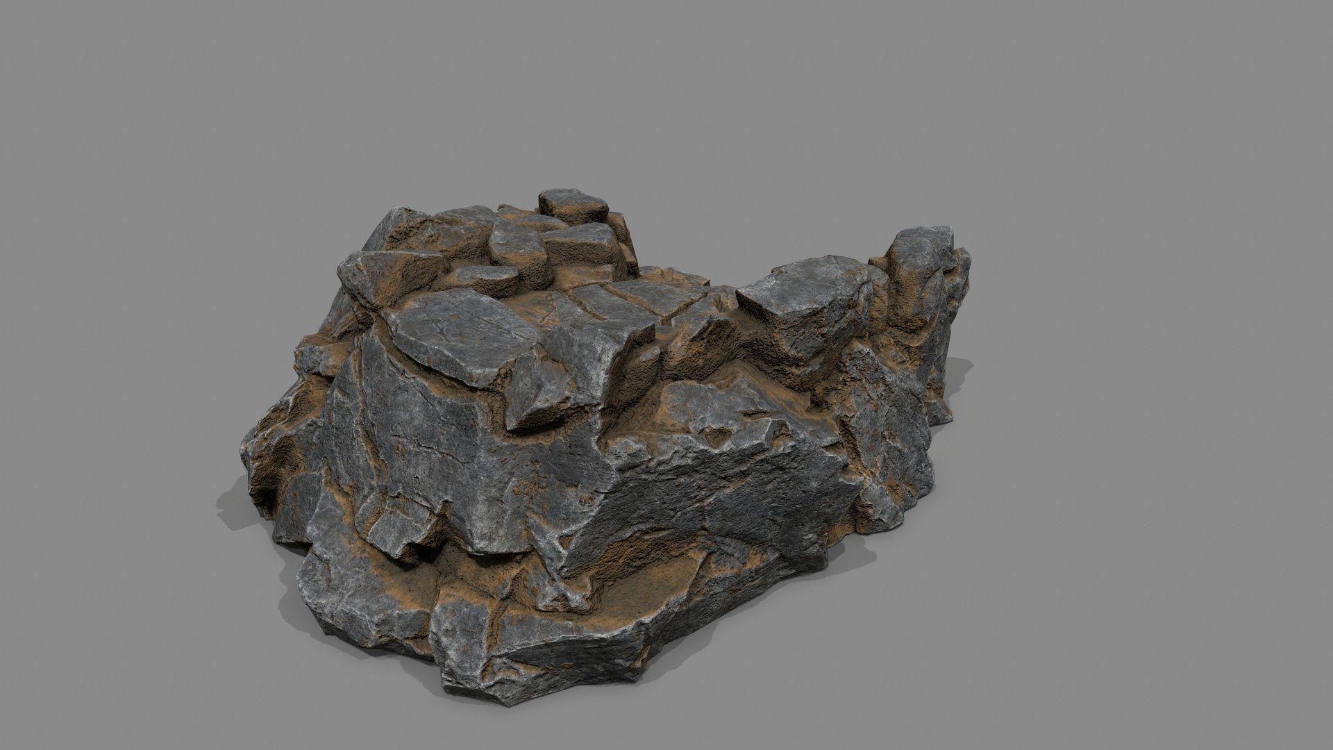 Old Stairs Low-poly 3D model_8