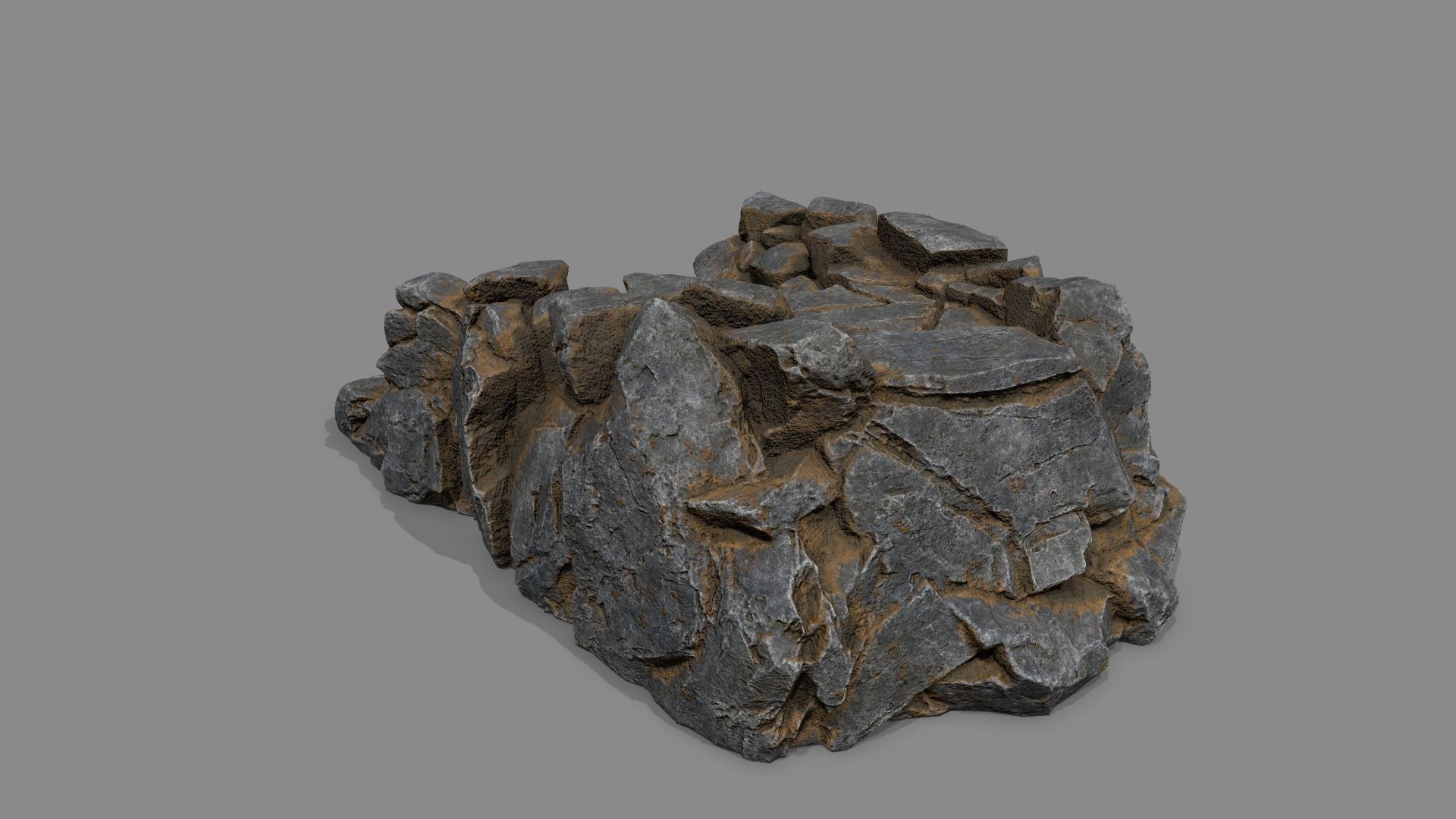 Old Stairs Low-poly 3D model_6