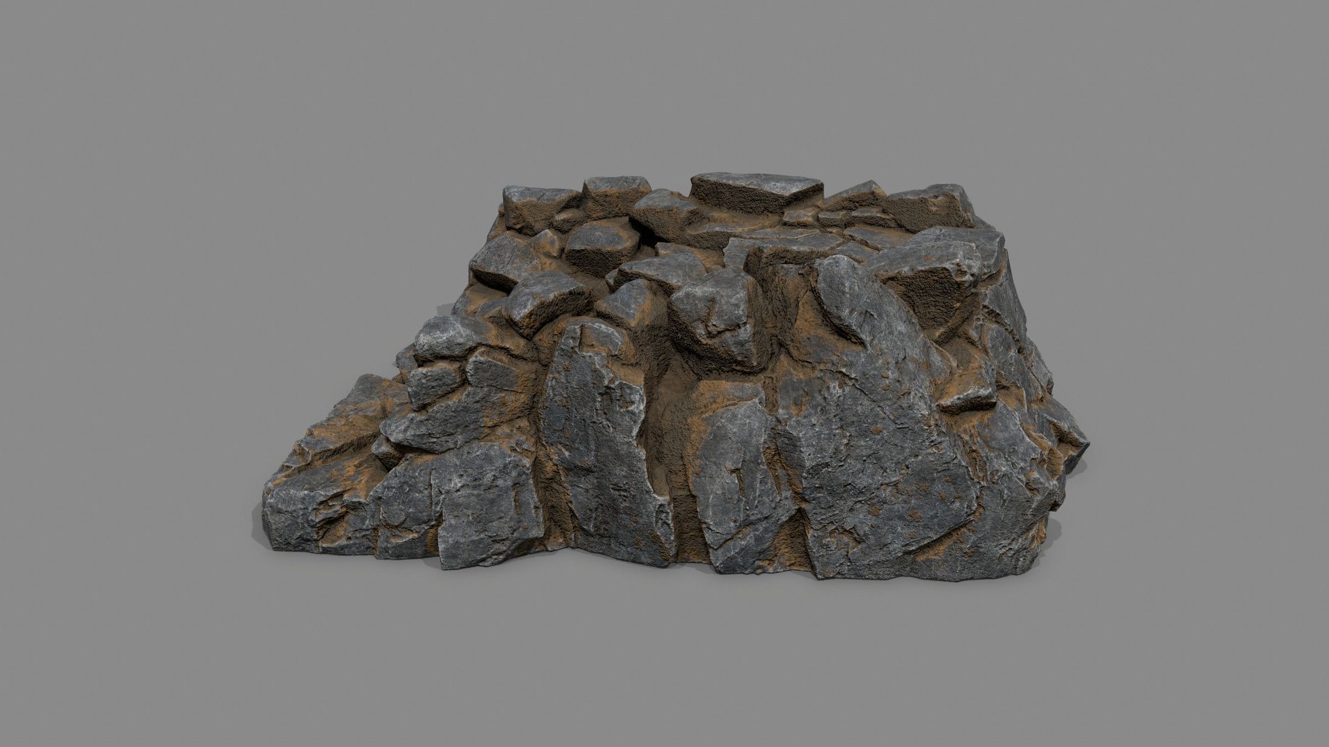 Old Stairs Low-poly 3D model_5