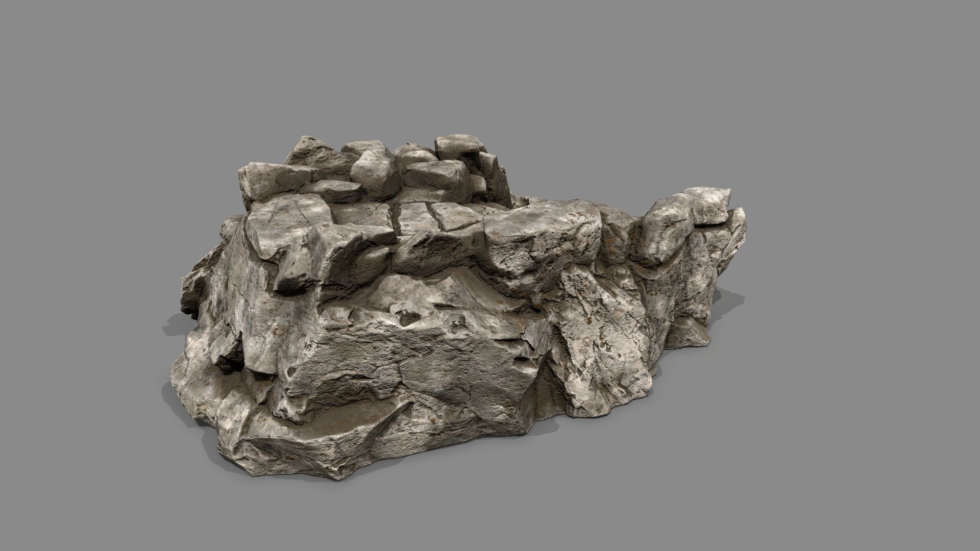 Old Stairs Low-poly 3D model_8