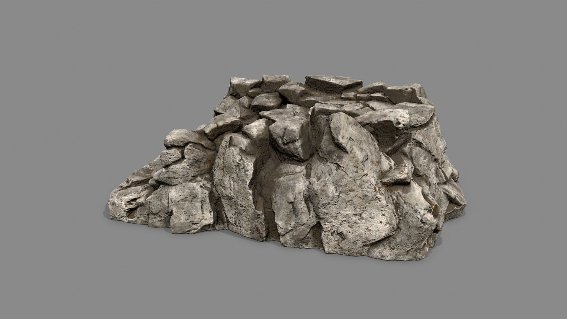 Old Stairs Low-poly 3D model_5