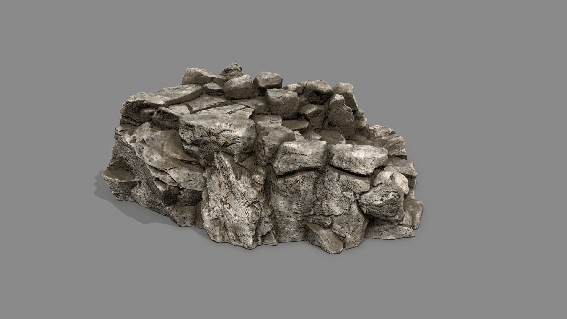 Old Stairs Low-poly 3D model_9