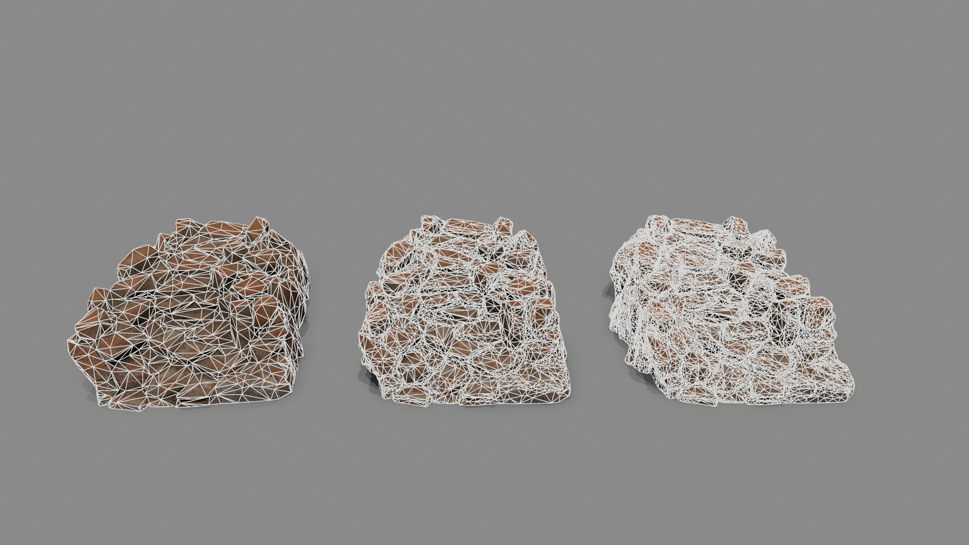 Old Rock Stairs Low-poly 3D model_15