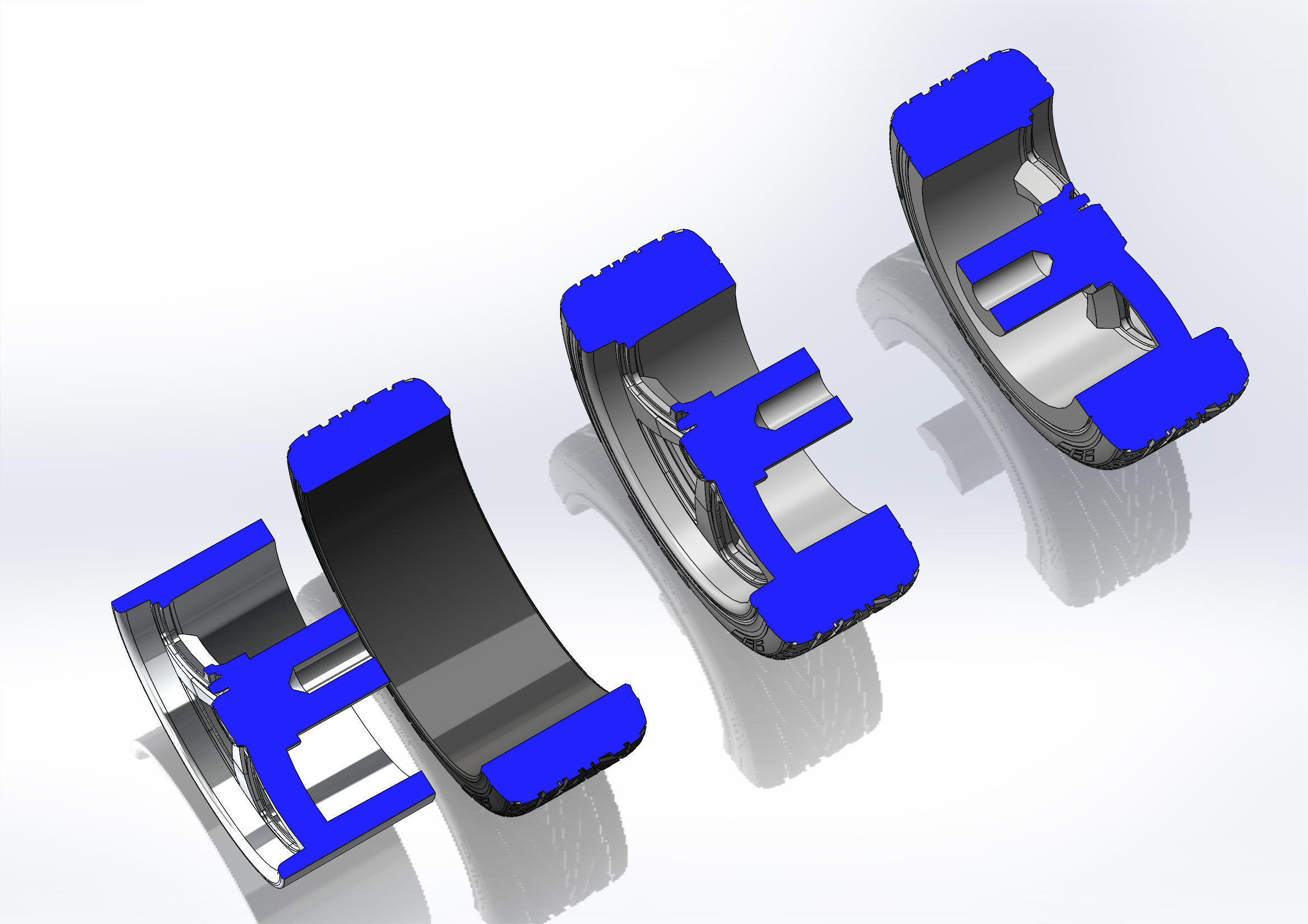 Custom wheels Ridler Style 652 20inch for your scale model 3D print model_10