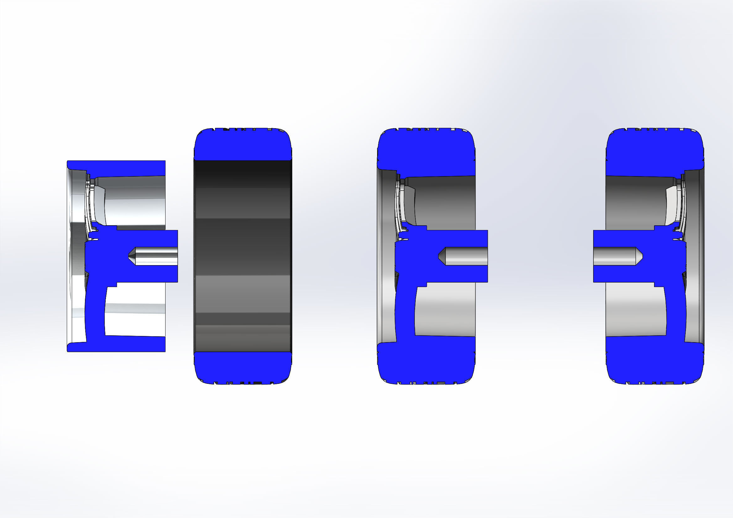 Custom wheels Ridler Style 652 20inch for your scale model 3D print model_12