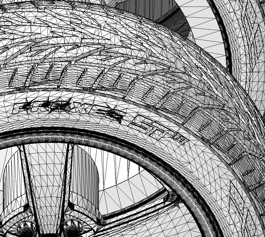 Custom wheels Ridler Style 652 20inch for your scale model 3D print model_19