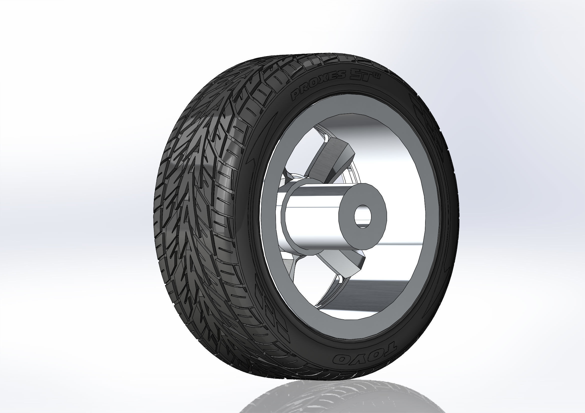 Custom wheels Ridler Style 652 20inch for your scale model 3D print model_6