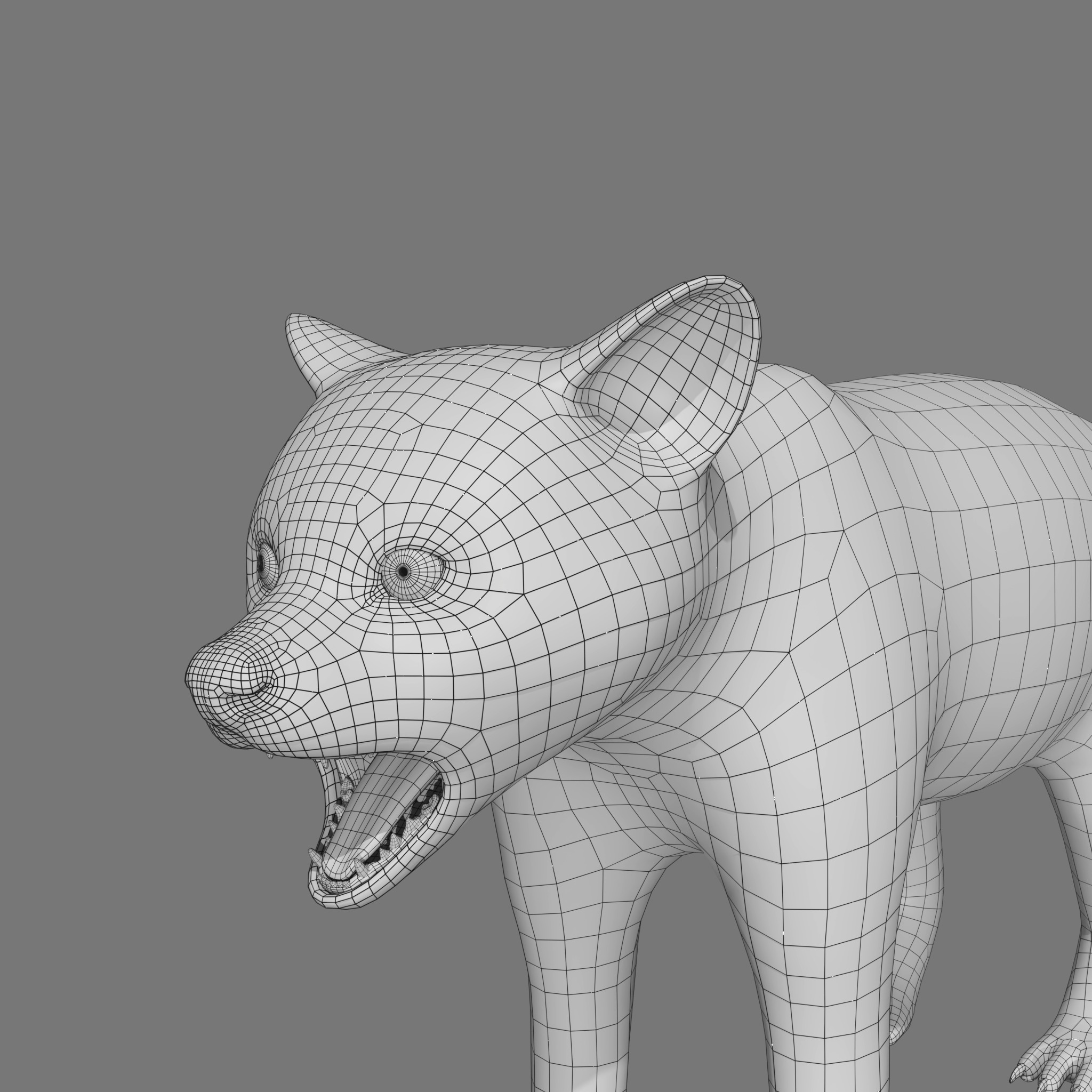 Red Panda Rigged Animated 3D model_18