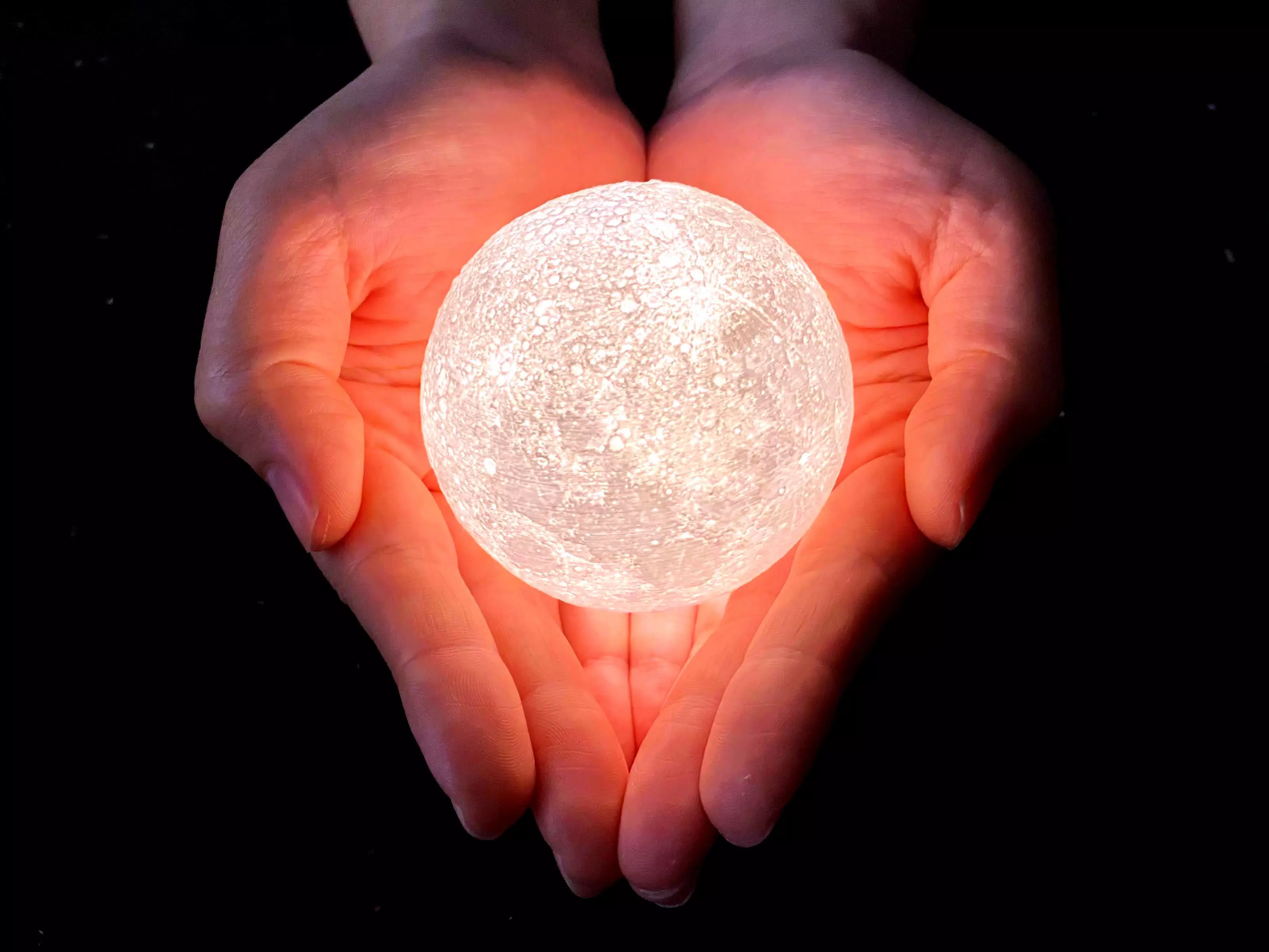 NASA CGI Moon Kit 2019 Moon Lamp 260mm 3D print model