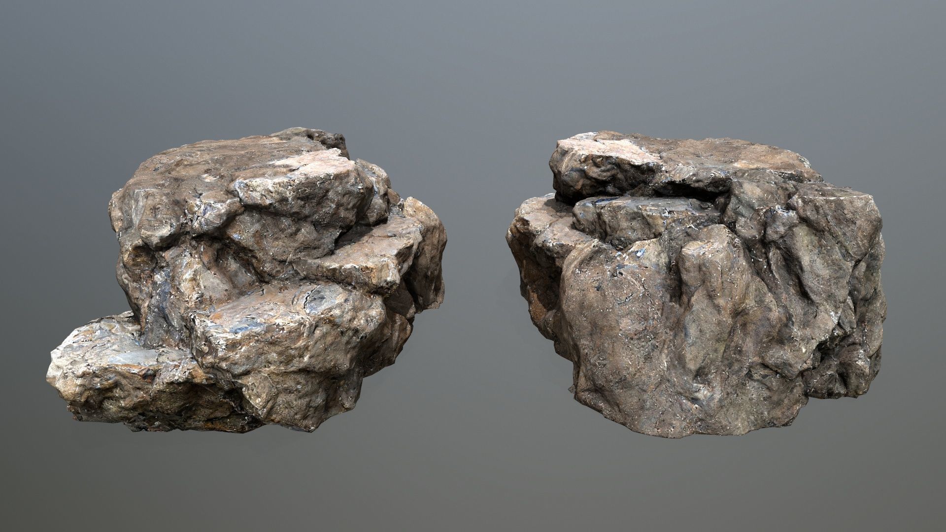 cliff rocks  1 Low-poly 3D model_3