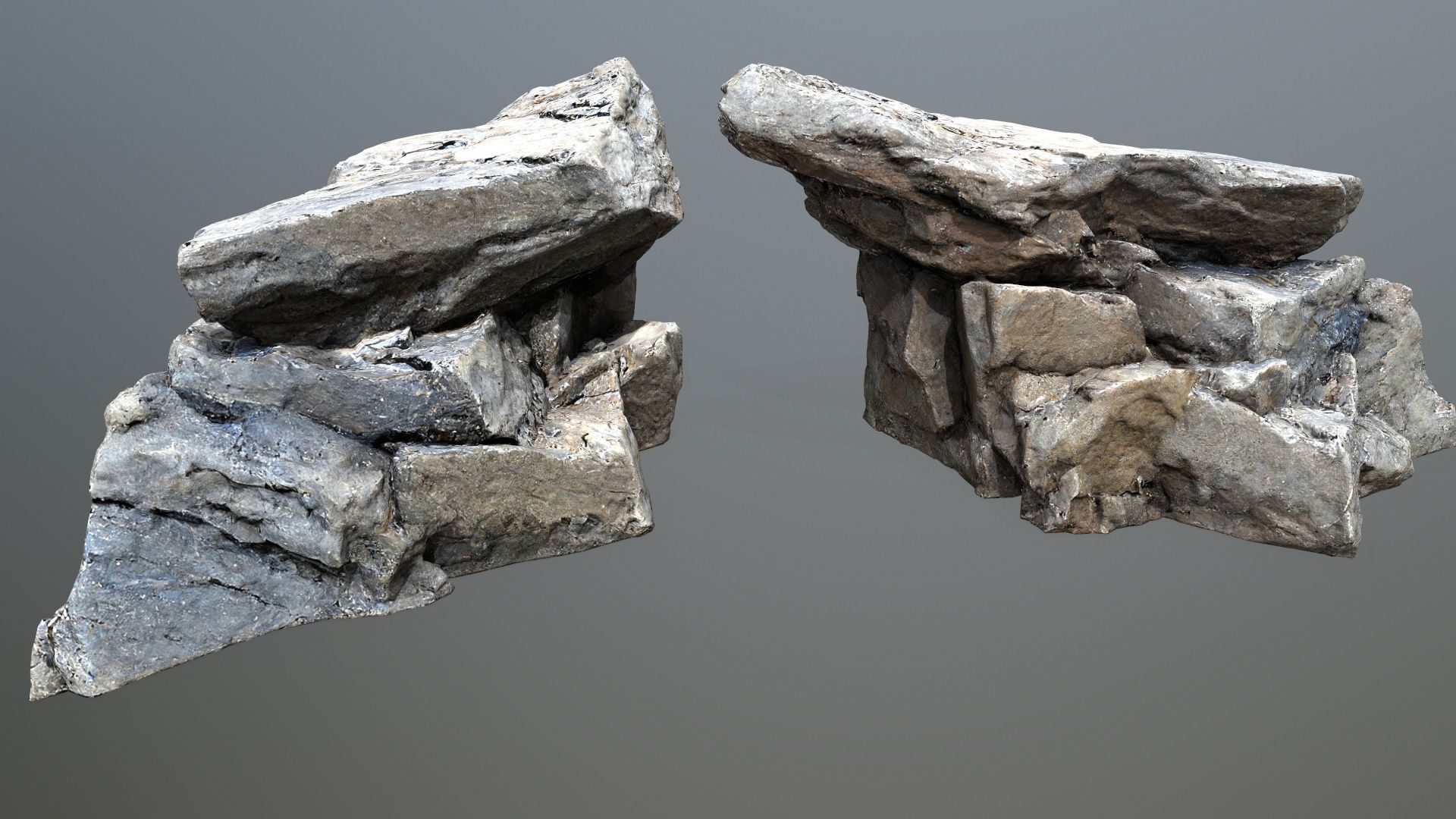 cliff rocks  1 Low-poly 3D model_10