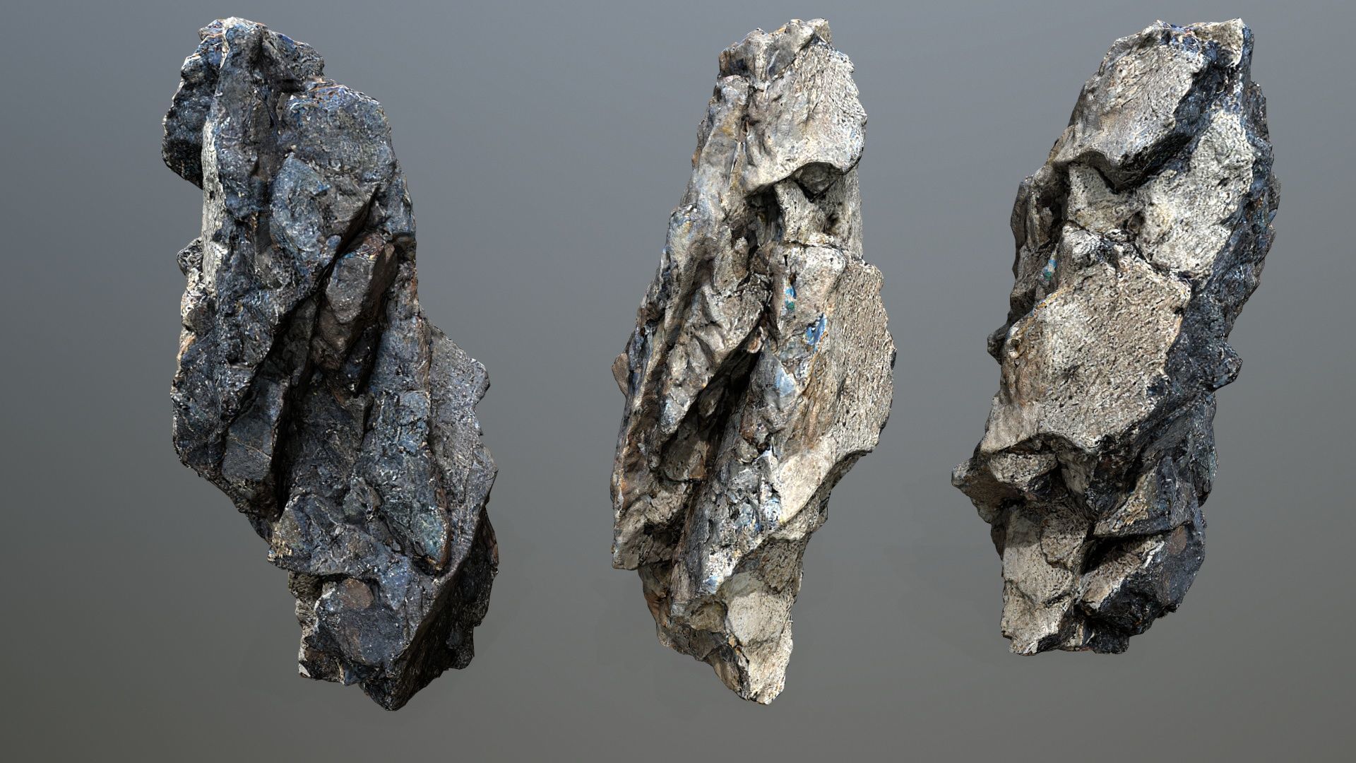 cliff rocks  1 Low-poly 3D model_12