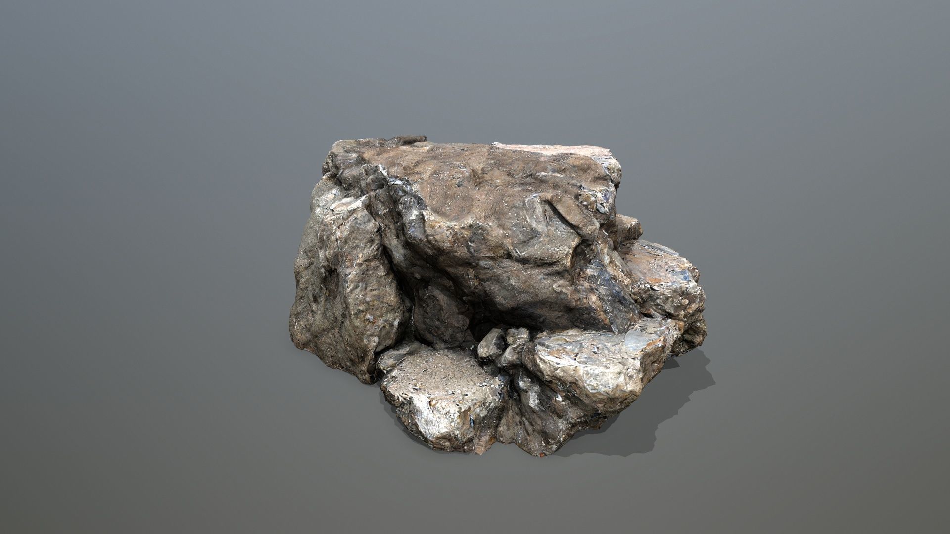 cliff rocks  1 Low-poly 3D model_20
