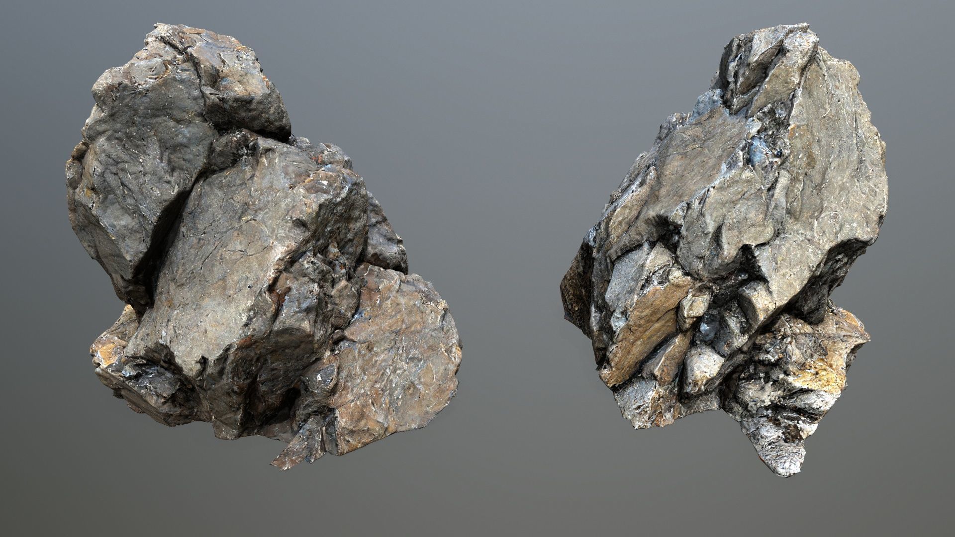 cliff rocks  1 Low-poly 3D model_5