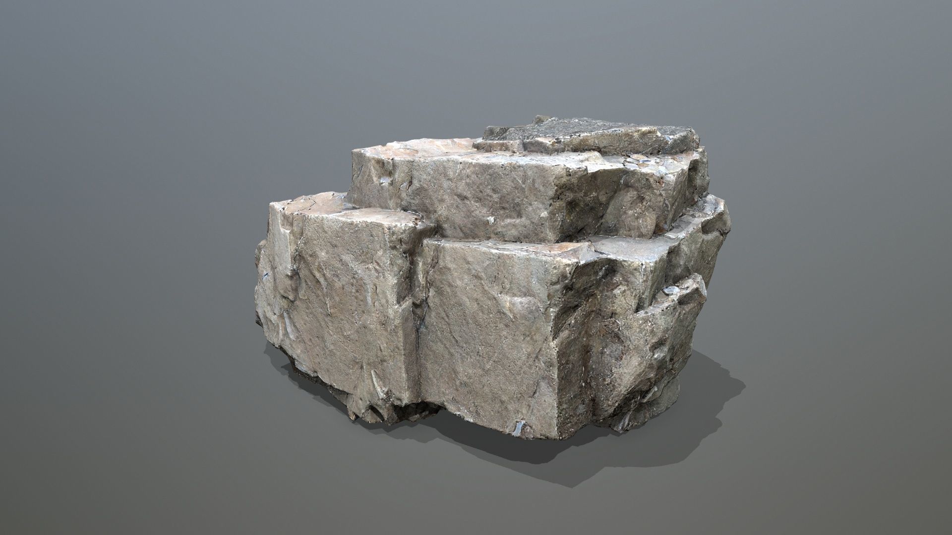 cliff rocks  1 Low-poly 3D model_21