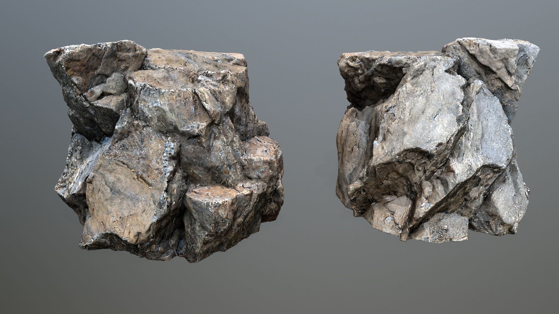 cliff rocks  1 Low-poly 3D model_4