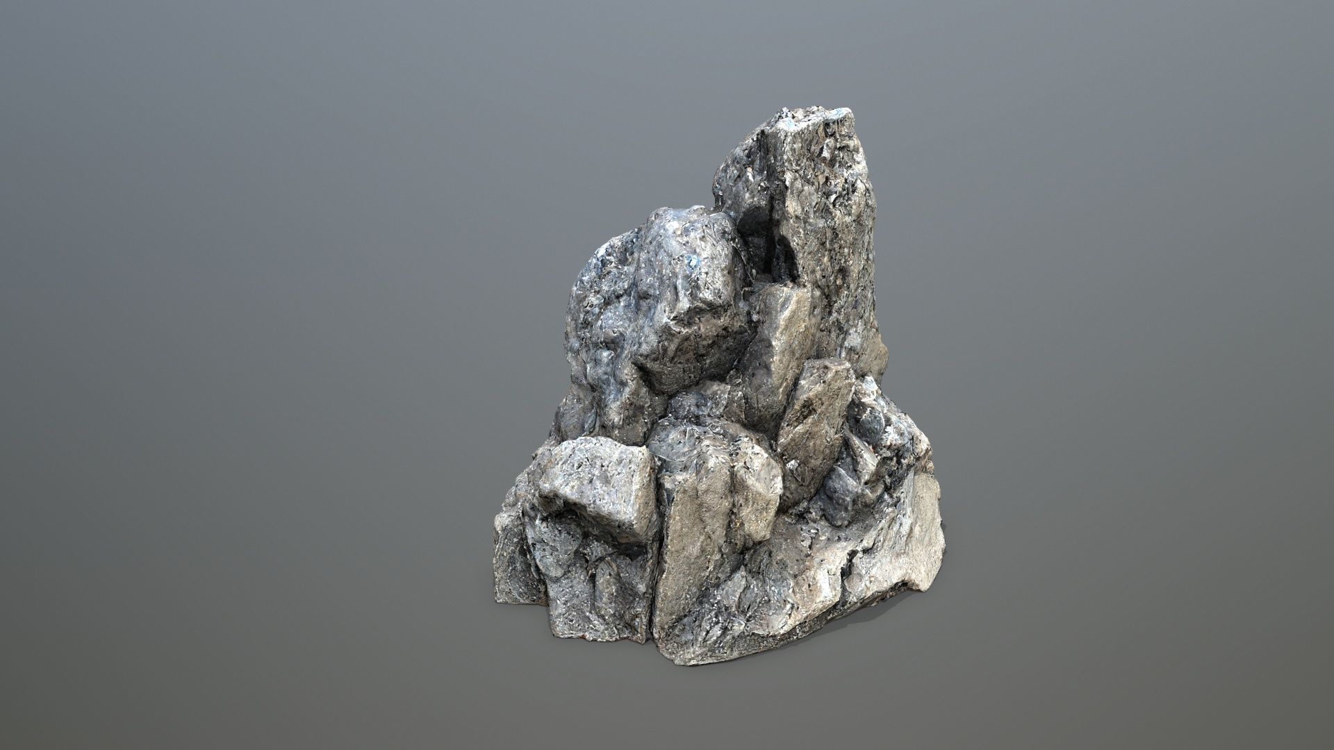 cliff rocks  1 Low-poly 3D model_19