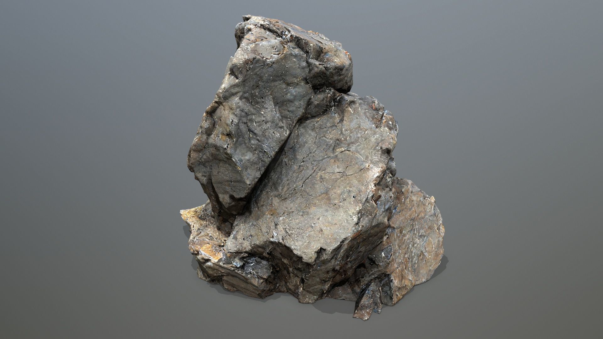 cliff rocks  1 Low-poly 3D model_14