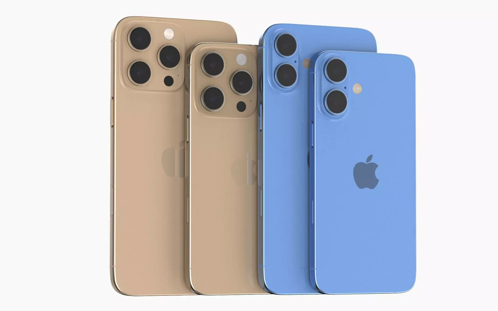 Apple iPhone 16 And Plus And Pro And Pro Max 3D model_0