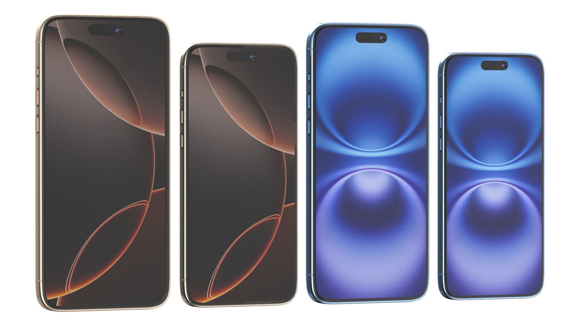 Apple iPhone 16 And Plus And Pro And Pro Max 3D model_2