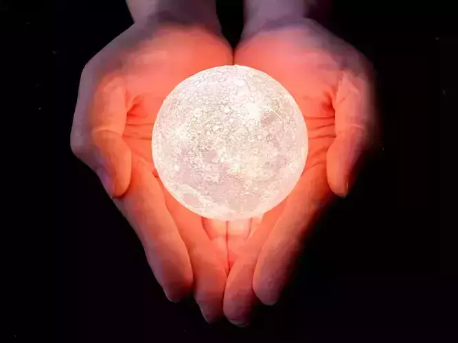 NASA CGI Moon Kit 2019 Moon Lamp 580mm 3D print model