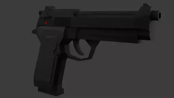 M9 beretta lowpoly