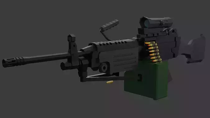 M249 lowpoly 