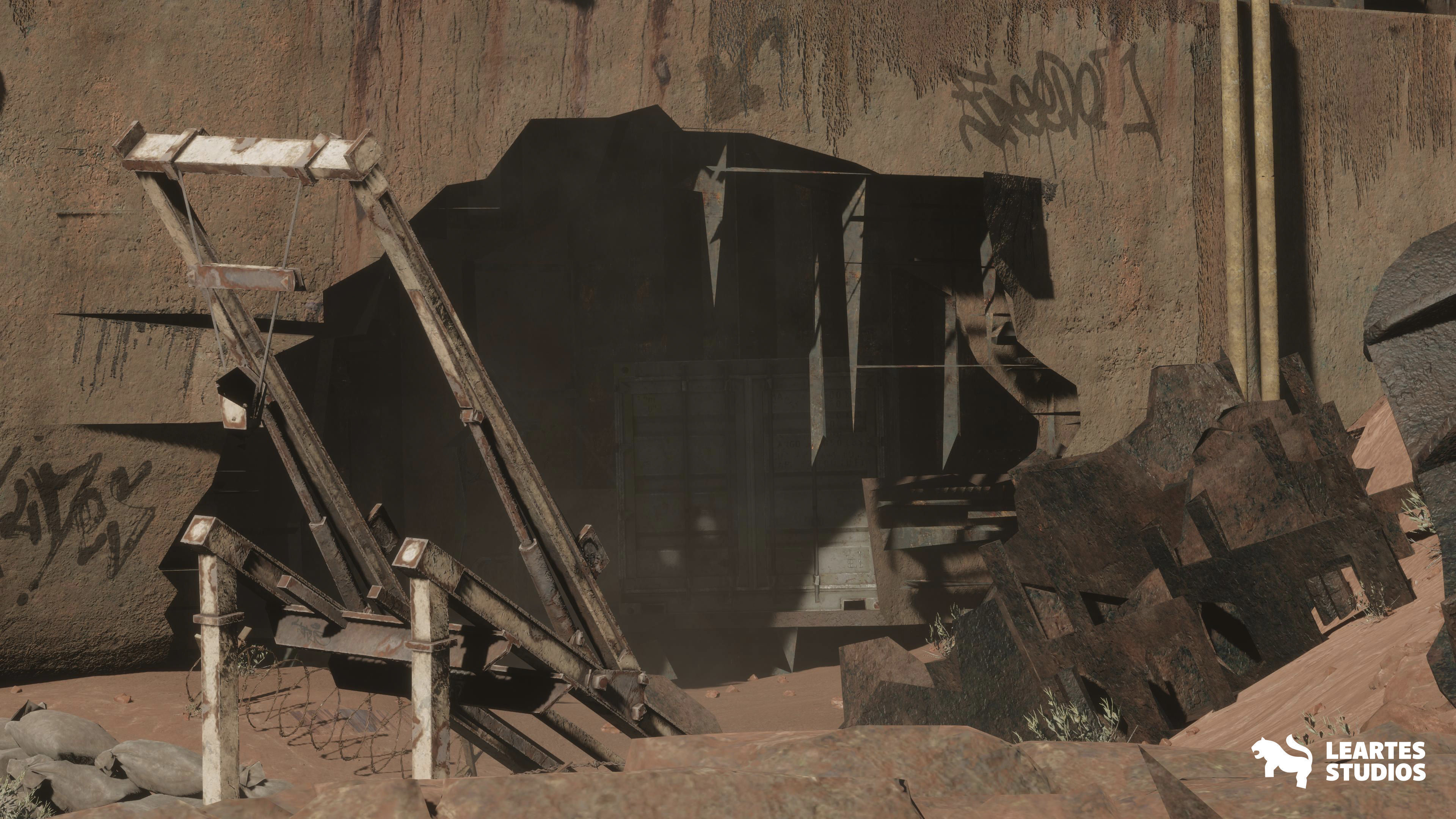 Post Apocalyptic Wasteland Environment Low-poly 3D model_18