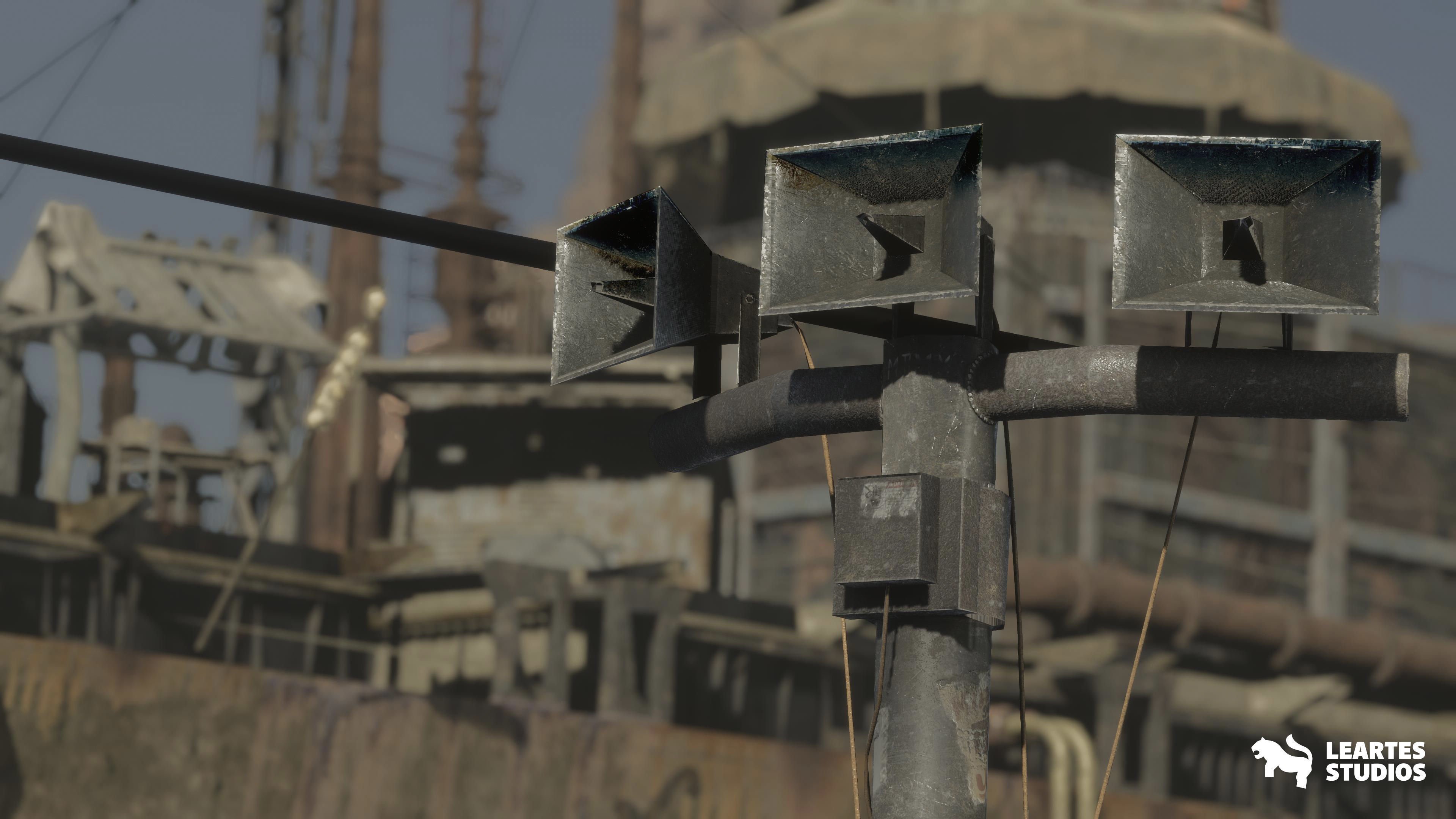 Post Apocalyptic Wasteland Environment Low-poly 3D model_8