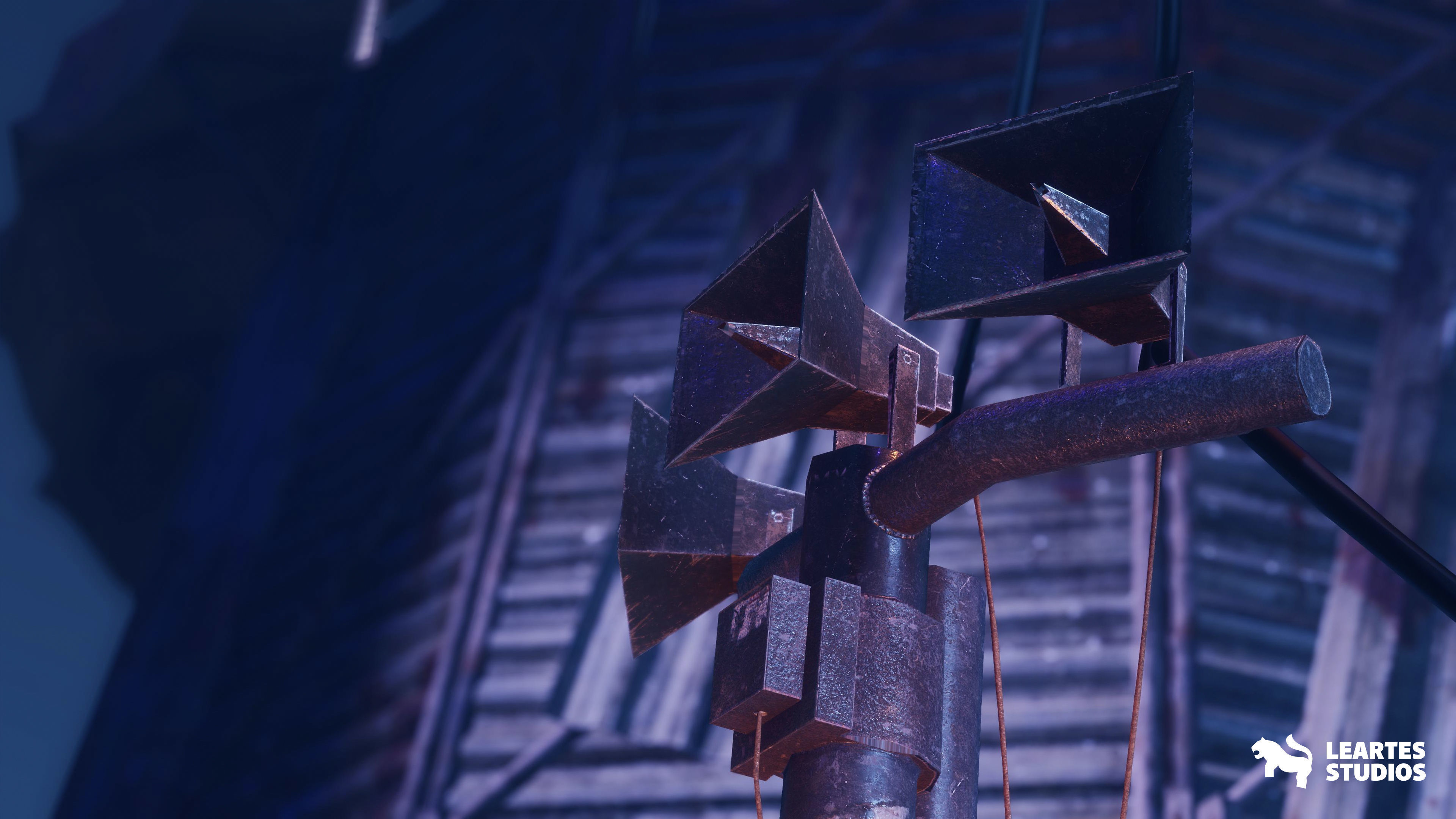 Post Apocalyptic Wasteland Environment Low-poly 3D model_10