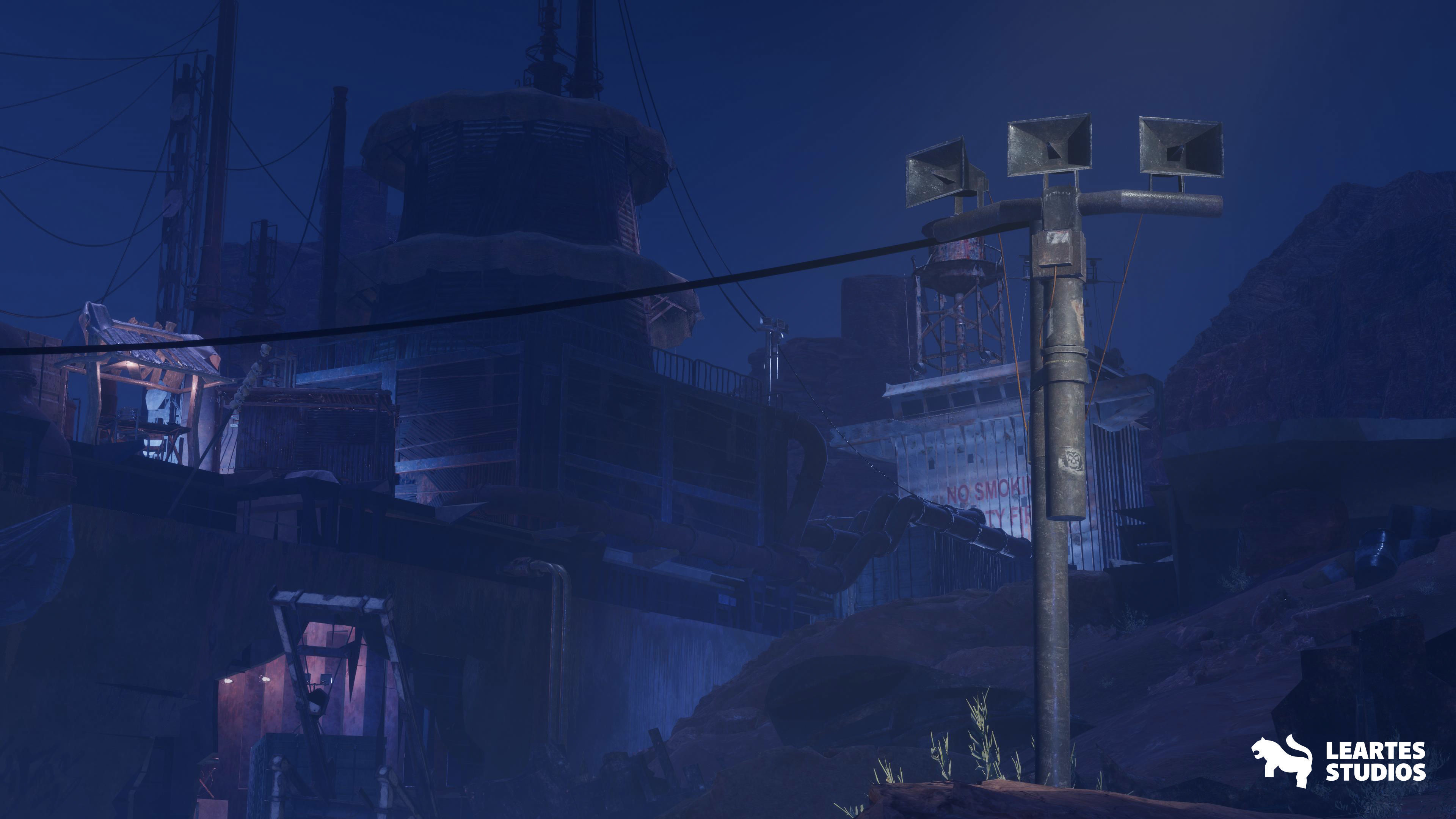 Post Apocalyptic Wasteland Environment Low-poly 3D model_13