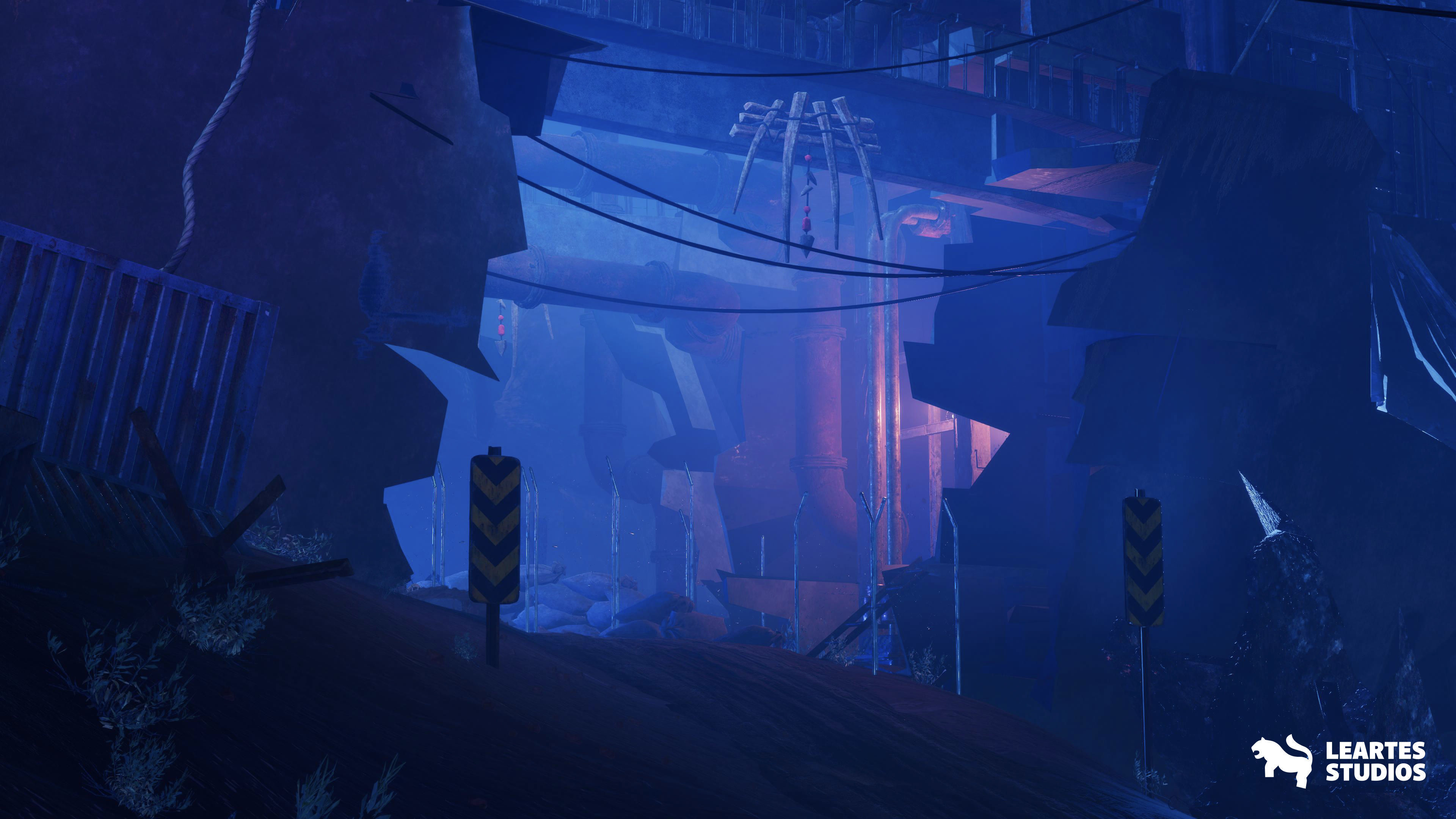 Post Apocalyptic Wasteland Environment Low-poly 3D model_11