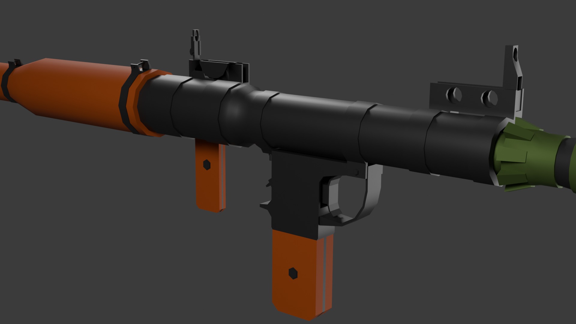 Rpg-7 lowpoly  Low-poly 3D model_2