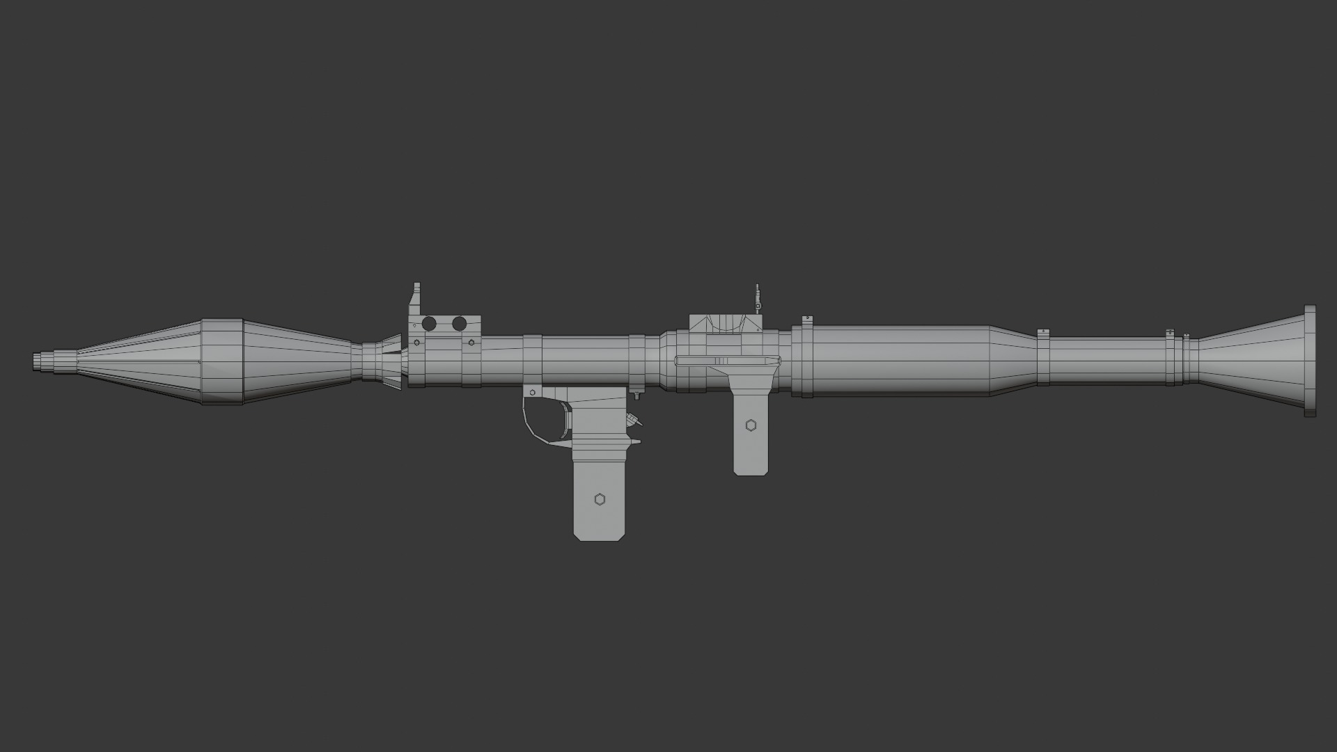 Rpg-7 lowpoly  Low-poly 3D model_8
