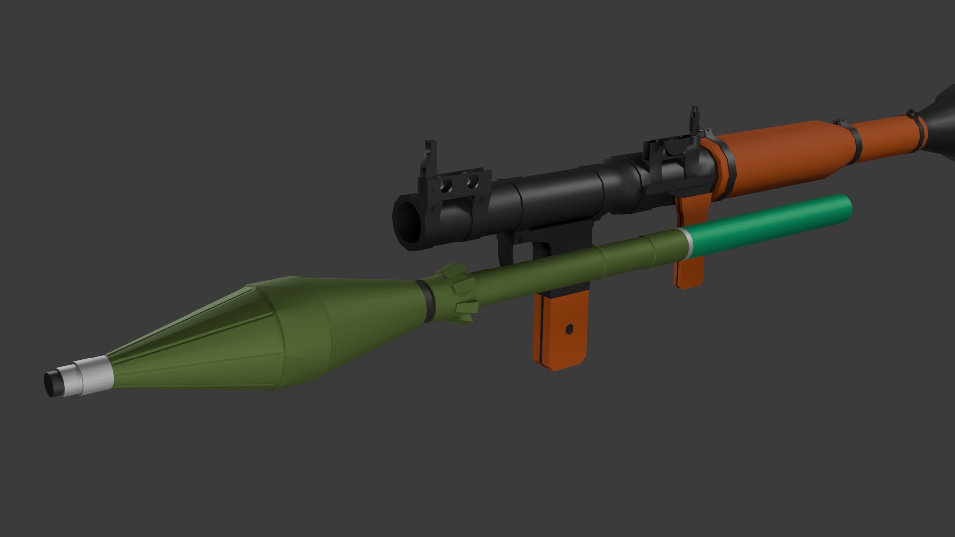 Rpg-7 lowpoly  Low-poly 3D model_4