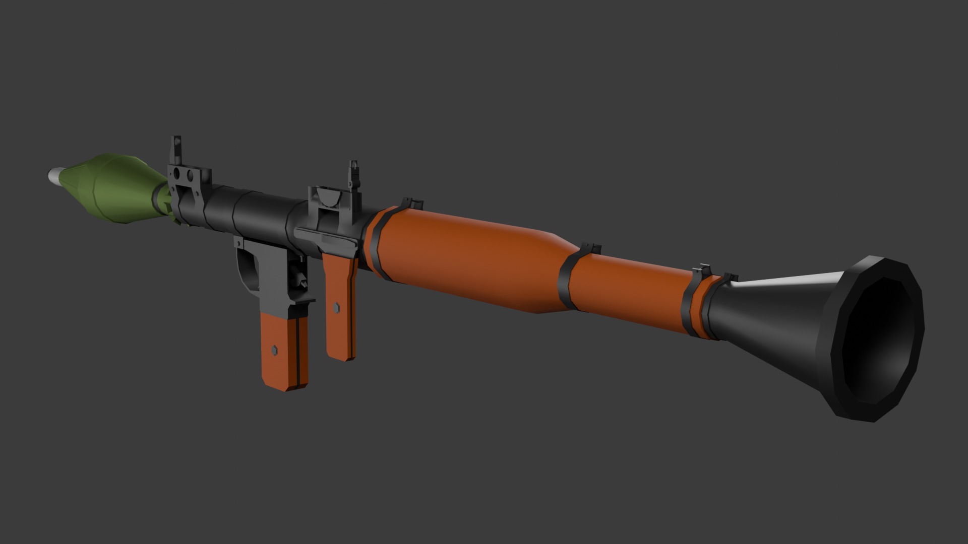Rpg-7 lowpoly  Low-poly 3D model_1