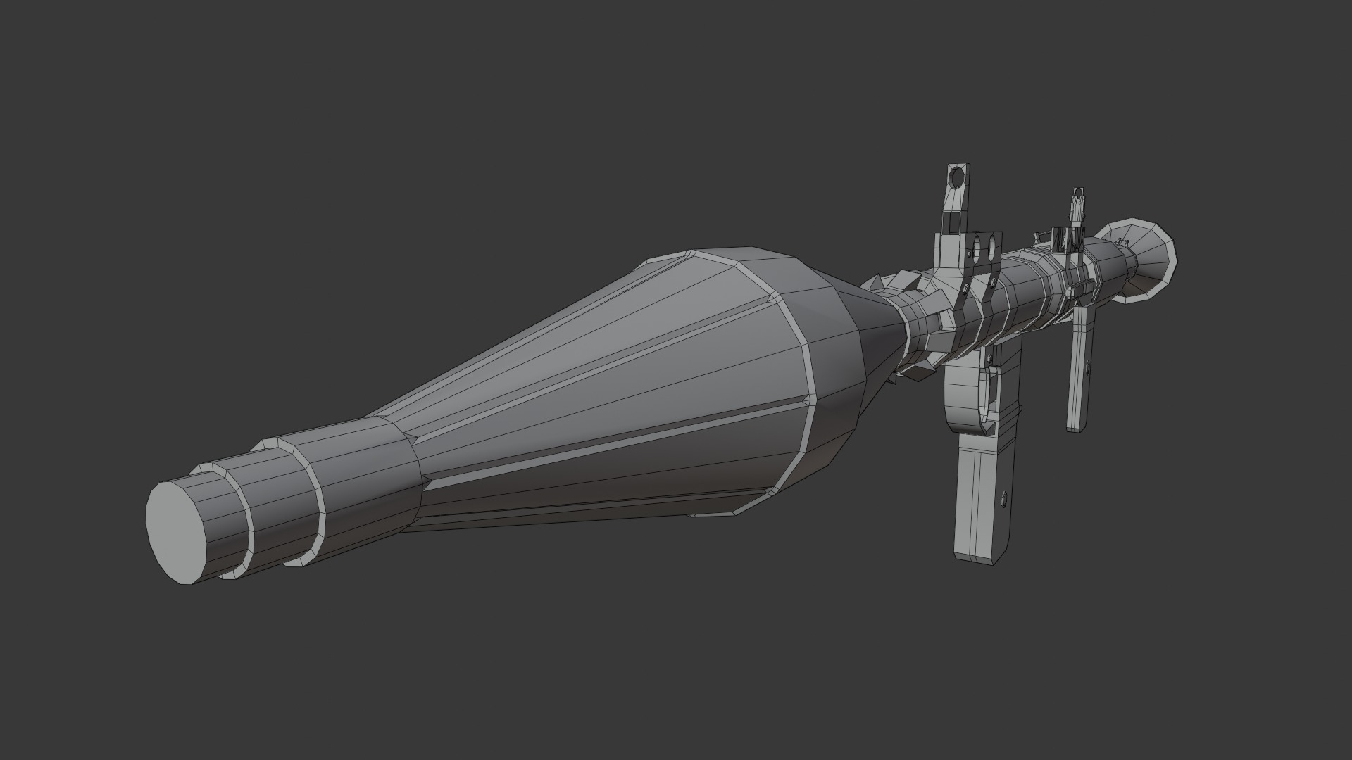 Rpg-7 lowpoly  Low-poly 3D model_12