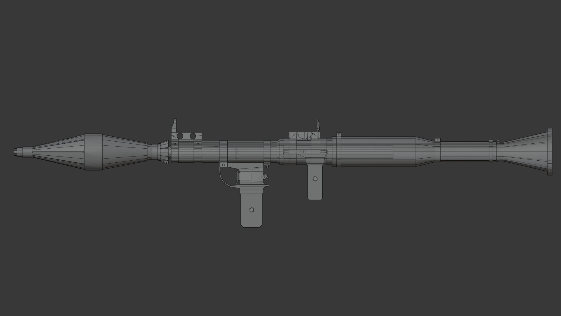Rpg-7 lowpoly  Low-poly 3D model_13