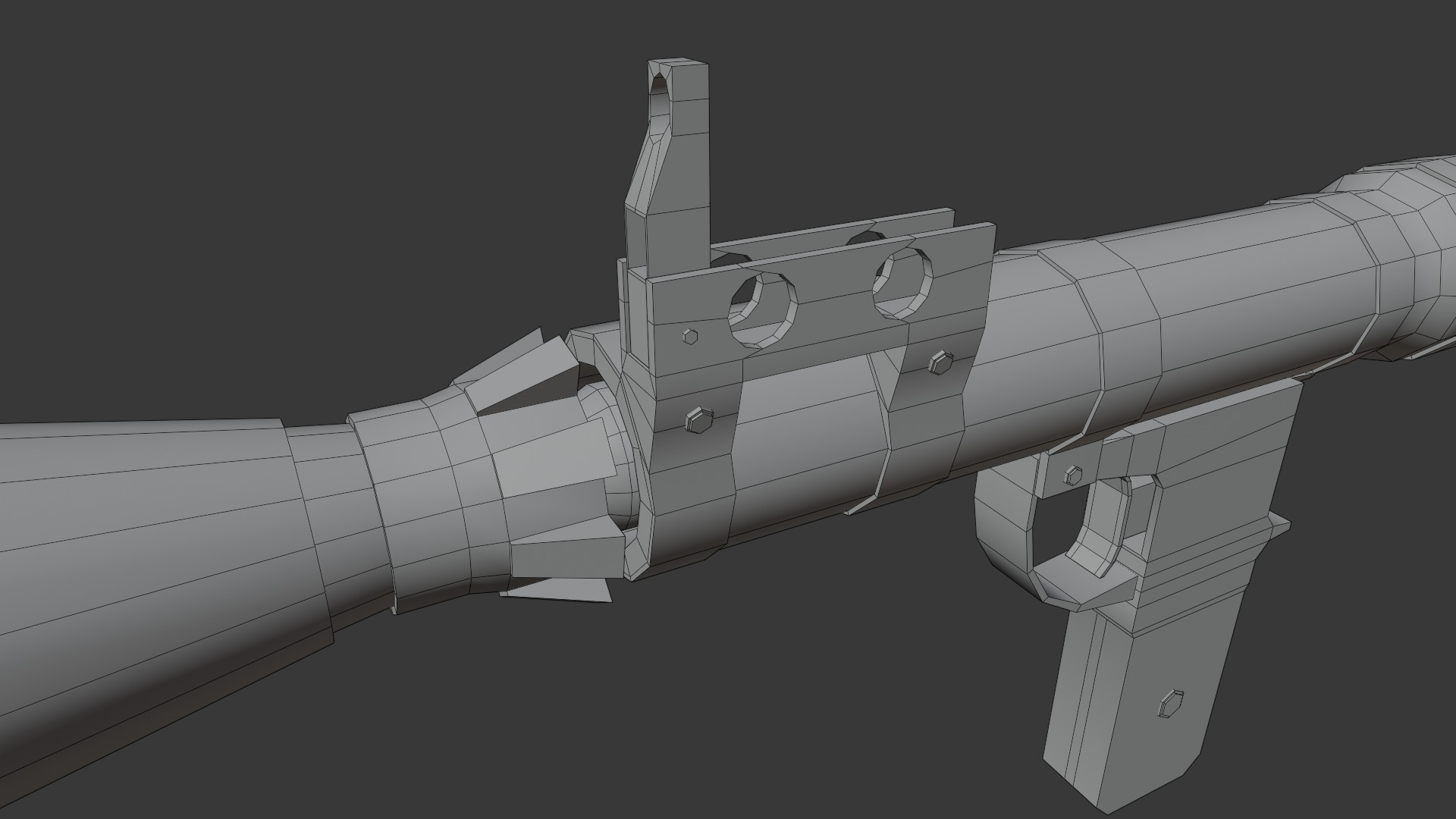 Rpg-7 lowpoly  Low-poly 3D model_16