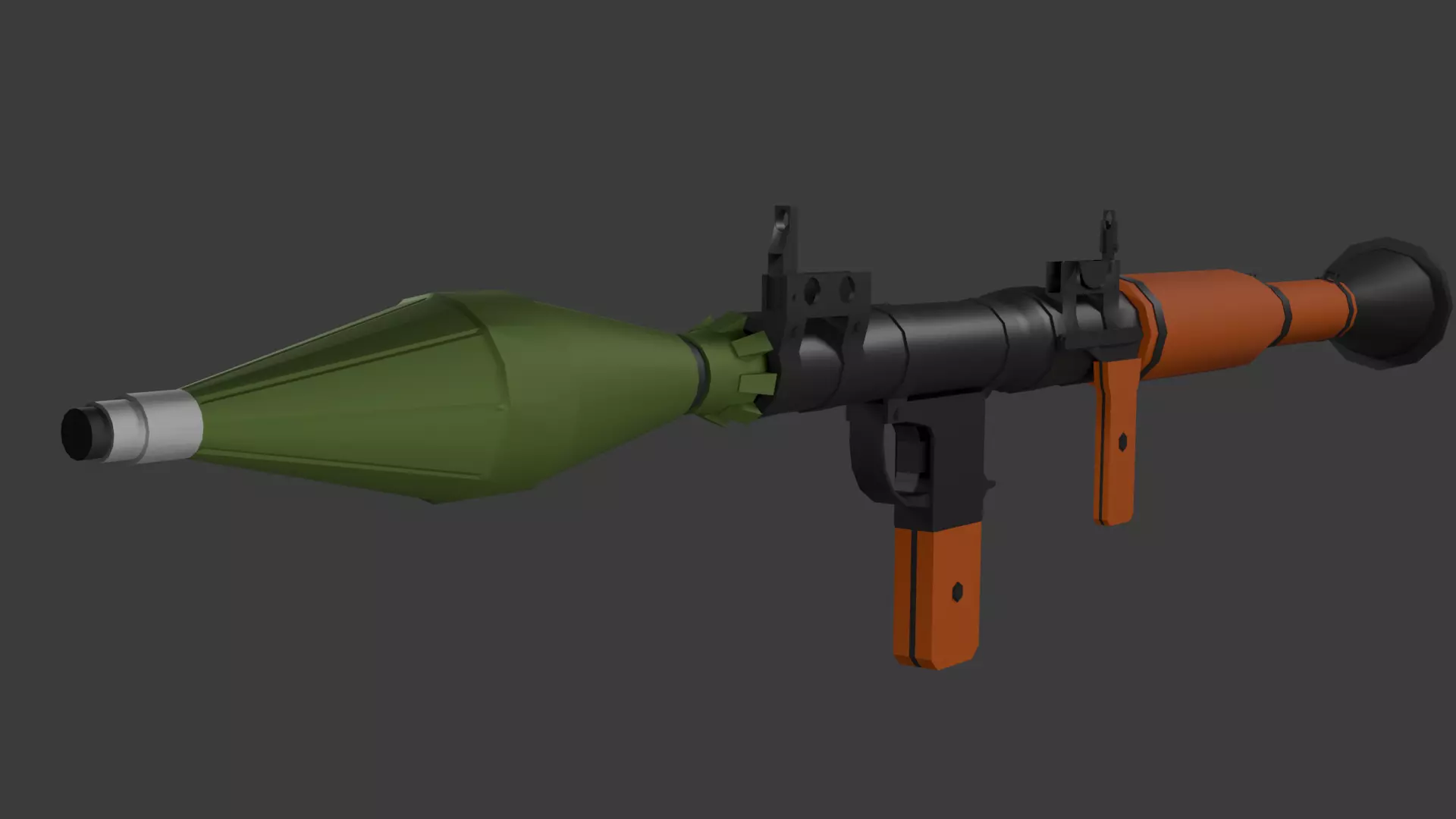Rpg-7 lowpoly  Low-poly 3D model_0
