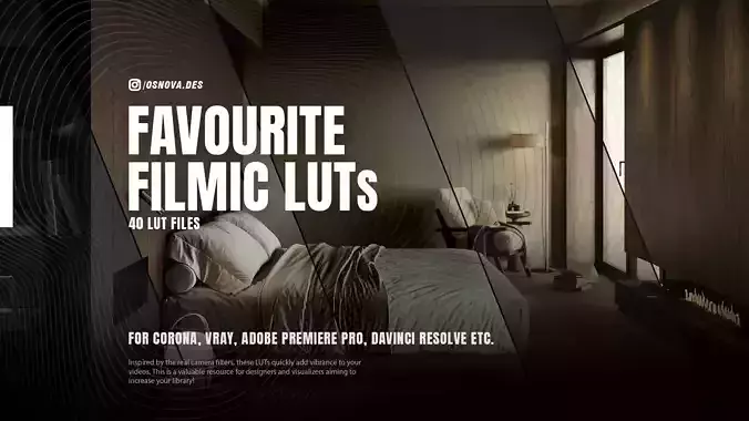 40 Professional LUTs for Visual Mastery