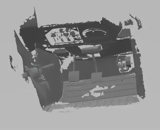 Defender pedal cockpit area for pedals and seat clip Scan 