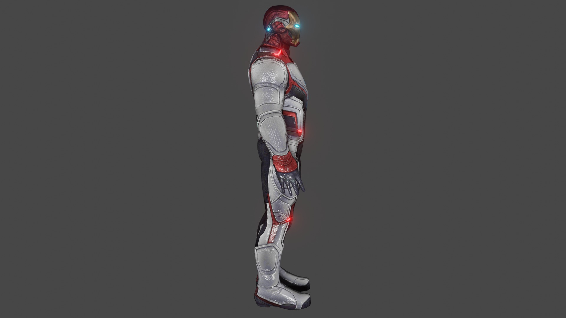 Ironman AE Team Suit Low-poly 3D model_2
