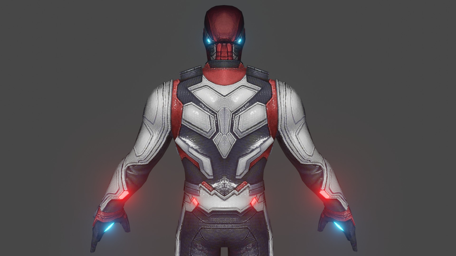 Ironman AE Team Suit Low-poly 3D model_5