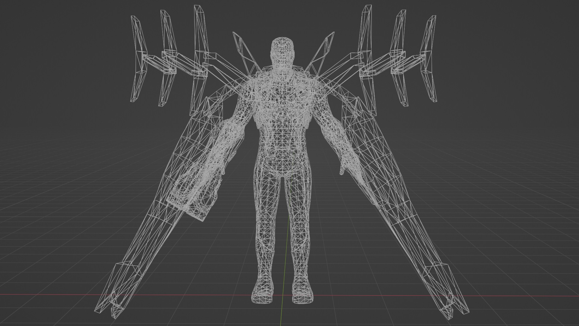 Ironman AE Team Suit Low-poly 3D model_14