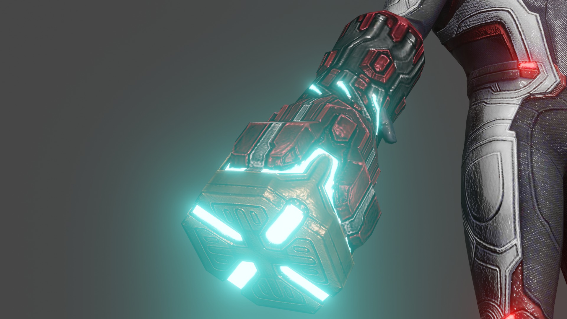 Ironman AE Team Suit Low-poly 3D model_13