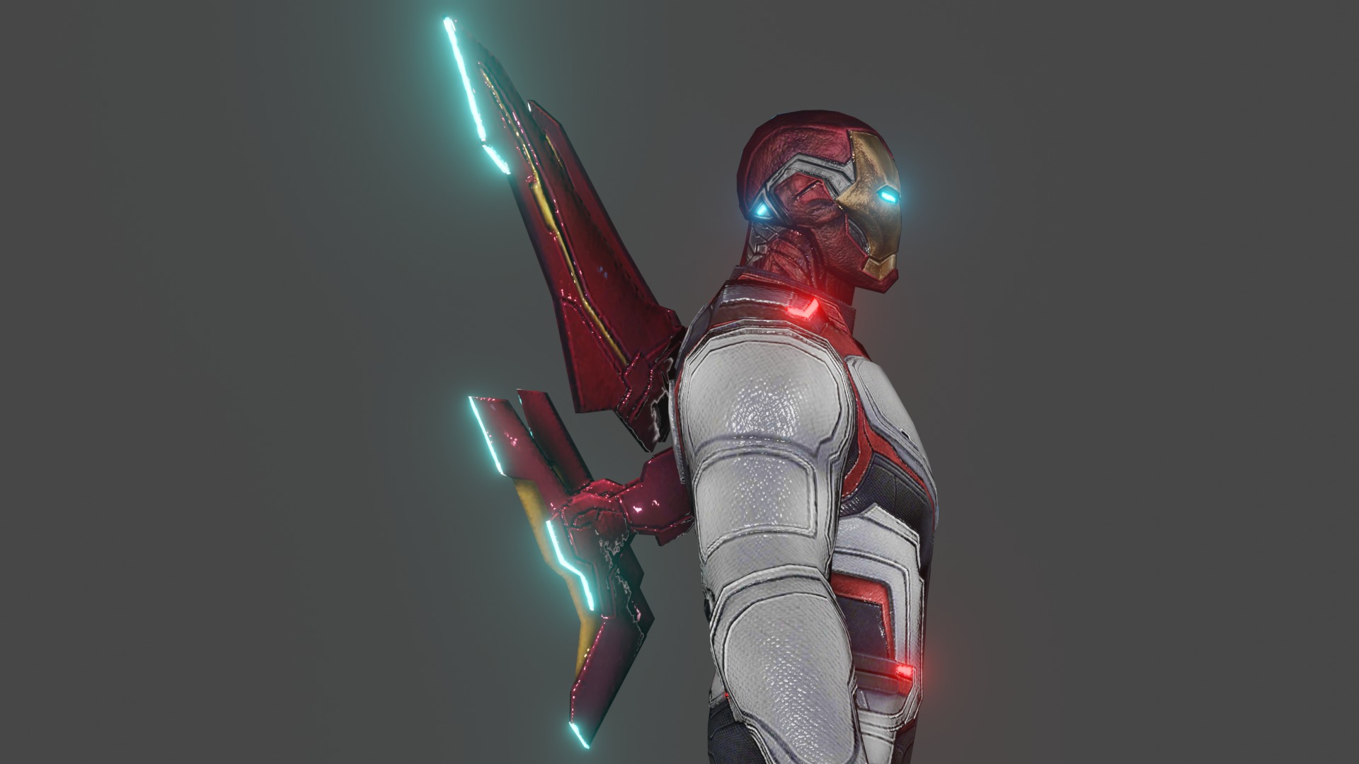 Ironman AE Team Suit Low-poly 3D model_12