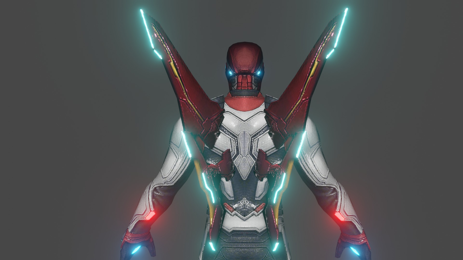 Ironman AE Team Suit Low-poly 3D model_11